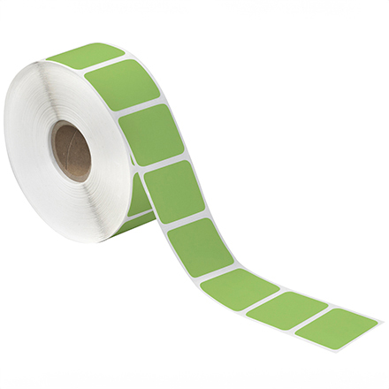 1 <span class='fraction'>1/2</span> x 3/4" Green Desktop Direct Thermal Label