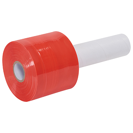 3" x 80 Gauge x 1000' Red Extended Core Bundling Film